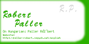 robert paller business card